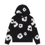 Denim Tear wreath Black Hoodie