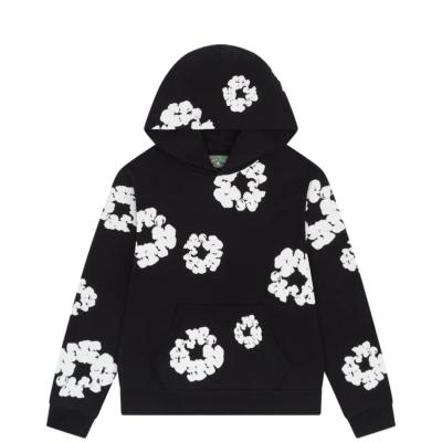 Denim Tear wreath Black Hoodie