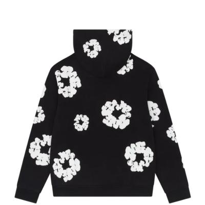 Denim Tear wreath Black Hoodie